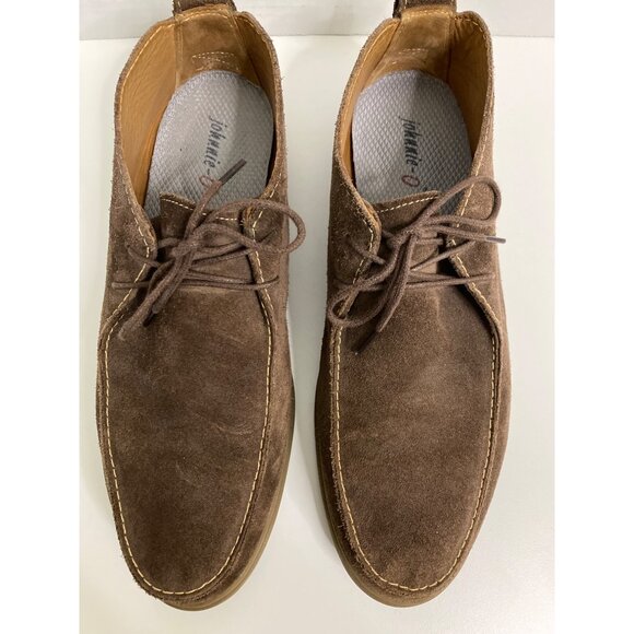 Johnnie-O Men\'s 11M Malibu Chukka Ankle Boots‎ Brown Suede Leather Lace Up Shoes main image 9
